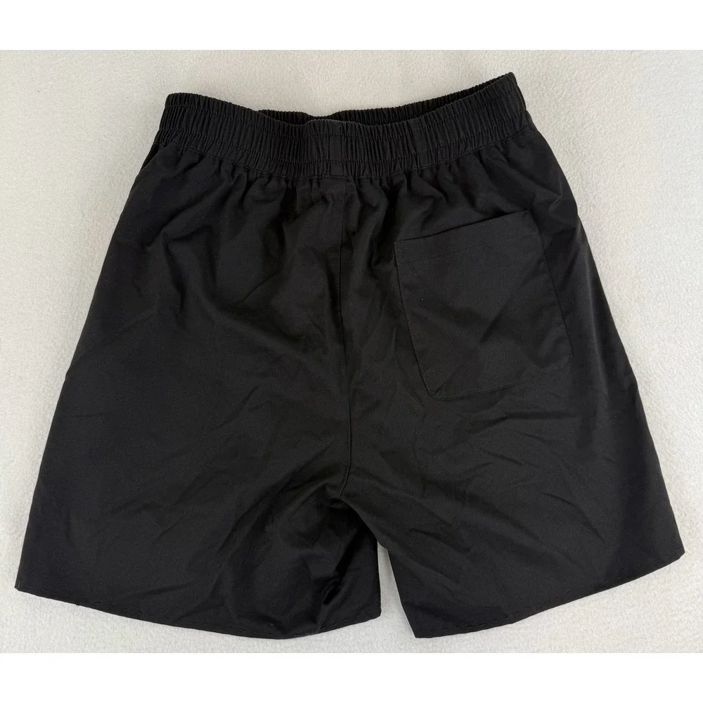 New Wave Street Culture By Inflation Lonely Embroidered Mens‎ Large Black Shorts